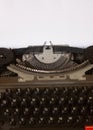 Typewriter with blank white paper Royalty Free Stock Photo