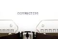 Typewriter Copywriting Royalty Free Stock Photo
