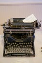 Typewriter Guestbook at Wedding Royalty Free Stock Photo