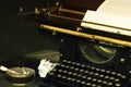 The typewriter image in style retro