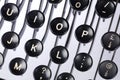 Typewriter keyboard Royalty Free Stock Photo