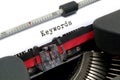 Typewriter Keywords Royalty Free Stock Photo