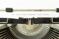 Typewriter and they lived happily Royalty Free Stock Photo