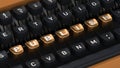 Typewriter with PUBLISH buttons Royalty Free Stock Photo