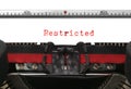 Typewriter Restricted