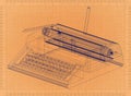 Typewriter - Retro Blueprint