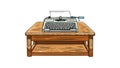 Typewriter for Traditional Writing, vector design Generative AI Royalty Free Stock Photo