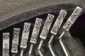 Typewriter Typebars