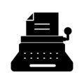 Typewriter Vector icon which can easily modify or edit  Icon Royalty Free Stock Photo