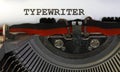 typewriter written typewriter