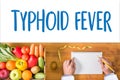 TYPHOID FEVER Medical Concept , Typhoid positive , Composition o Royalty Free Stock Photo