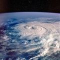 Typhoon. Satellite view.
