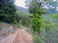 Typical Abruzzo mountain landscape