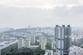 Aerial view office and residential buildings from the South of S Royalty Free Stock Photo