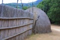 Typical African thatched cottages