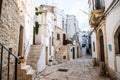 Typical alley in beautiful small town of Cisternino, Apulia