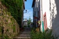 typical alley of a village in the south of France