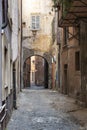 Typical alleyway in the old part of Rome, Italy Royalty Free Stock Photo