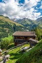 A typical alpine wooden house in the High Tauern National Park