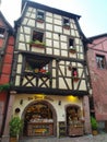 Typical Alsatian house, Riquewihr, France Royalty Free Stock Photo