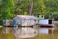 Typical Amazon Jungle Home (Amazonia) Royalty Free Stock Photo