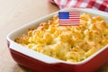 Typical American macaroni and cheese Royalty Free Stock Photo