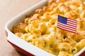 Typical American macaroni and cheese Royalty Free Stock Photo