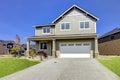 Typical American Northwest style new development house exterior. Royalty Free Stock Photo