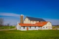 Typical Amish farm in Lancaster county in Pennsylvania USA without electricity Royalty Free Stock Photo