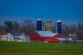 Typical Amish farm in Lancaster county in Pennsylvania USA without electricity Royalty Free Stock Photo