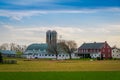 Typical Amish farm in Lancaster county in Pennsylvania USA without electricity Royalty Free Stock Photo