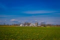 Typical Amish farm in Lancaster county in Pennsylvania USA without electricity Royalty Free Stock Photo