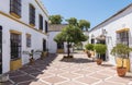 Typical Andalusian courtyard in Spain