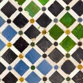 Typical Andalusian mosaic, Spain Royalty Free Stock Photo