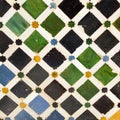 Typical Andalusian mosaic, Spain Royalty Free Stock Photo