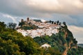 Andalusian white village pueblo blanco Casares, Andalusia, Spain Royalty Free Stock Photo