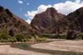 Typical Andean countryside in Bolivia near Tupiza Royalty Free Stock Photo