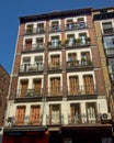 Typical apartment building in Madrid, Spain