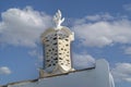 Typical architecture of Algarve chimneys Royalty Free Stock Photo