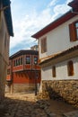 Typical architecture,historical medieval houses,Old city Royalty Free Stock Photo