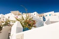 Typical architecture of houses on the island of Santorini in Greece in the Cyclades Royalty Free Stock Photo