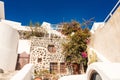 Typical architecture of houses on the island of Santorini in Greece in the Cyclades Royalty Free Stock Photo