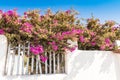 Typical architecture of houses on the island of Santorini in Greece in the Cyclades Royalty Free Stock Photo