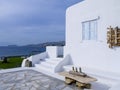 Typical Architecture on the island of Mykonos on Greece Royalty Free Stock Photo