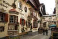 Typical architecture in Kufstein Royalty Free Stock Photo