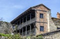 Typical architecture in Santillana del Mar, a famous historic town, Spain.