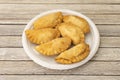 Typical Argentine empanadas stuffed with meat