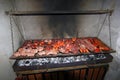 Typical argentinean parillada BBQ in Argentina or Chile Royalty Free Stock Photo