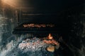 Typical Argentinian barbecue or asado. Royalty Free Stock Photo