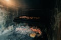 Typical Argentinian barbecue or asado. Royalty Free Stock Photo